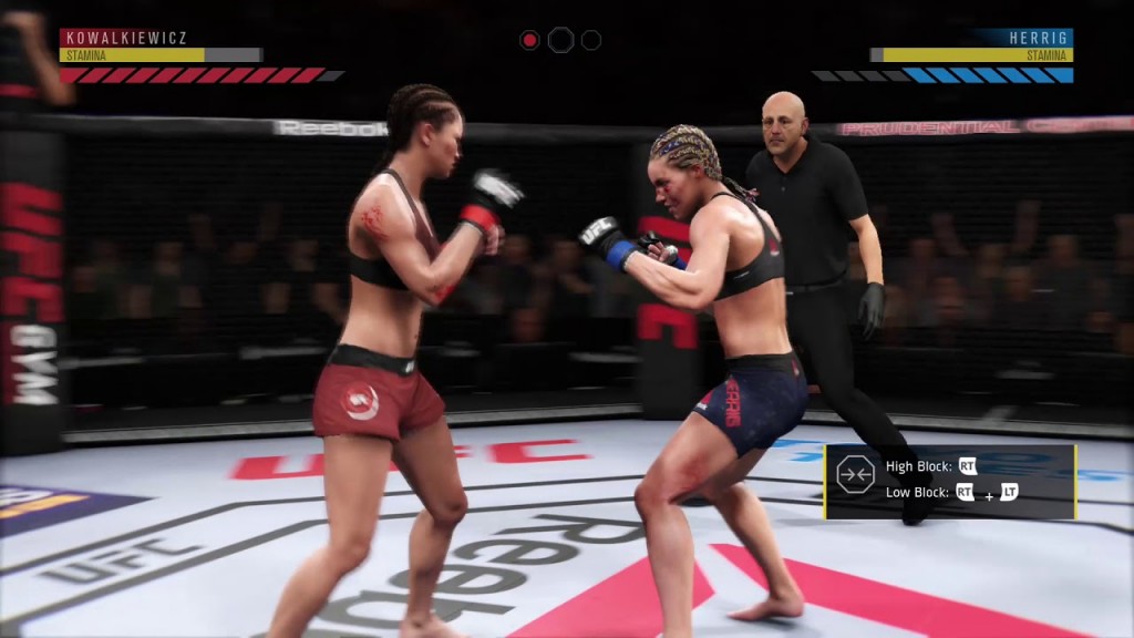 The red blocks in the top corners of the screen represent your health in Knockout Mode