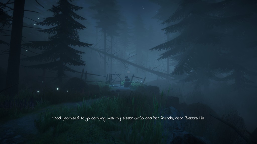 You start the game with Marie looking for her sister in the woods